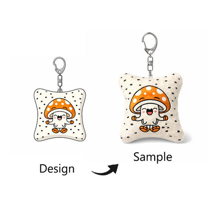 Manufacturer Customization High Quality Soft Custom Kawaii Plush Doll KeychainPlush Toy Plush Keychain