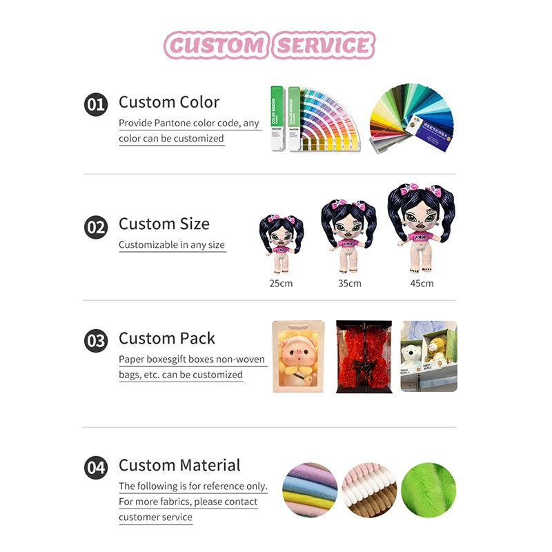 CE CPC Manufacturer's Custom Cute Stuffed Animal Toys Low MOQ OEM ODM Super Soft Plush PP Cotton Filling Custom Design Plushie