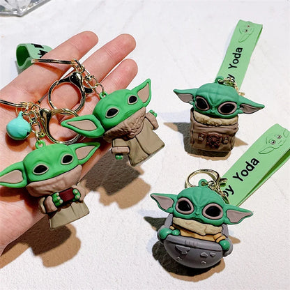 2024 New Yodas Baby Keychain Cute Doll Mandalorians Pendant Star Wared Keychain Handle