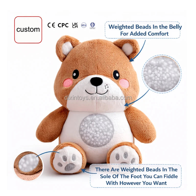 Manufacturers Custom Cute Soft Toys Weighted Stuffed Animal  Custom Weighted Plush Toys