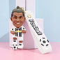 New Arrival Most Popular 3D Cartoon PVC Rubber Keychain Football Team Star Keychains