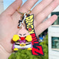 High Quality Cute Anime Goku Car Pvc Keychain Accessories in Bulk Cartoon Rubber 3d Keychain