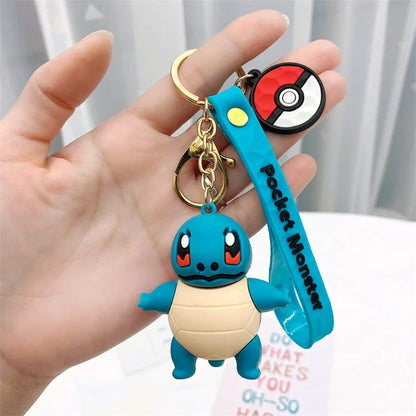 Pokemoned Pikachued Keychain Cartoon Cute Doll Car Keychain Bag Pendant Small Gift