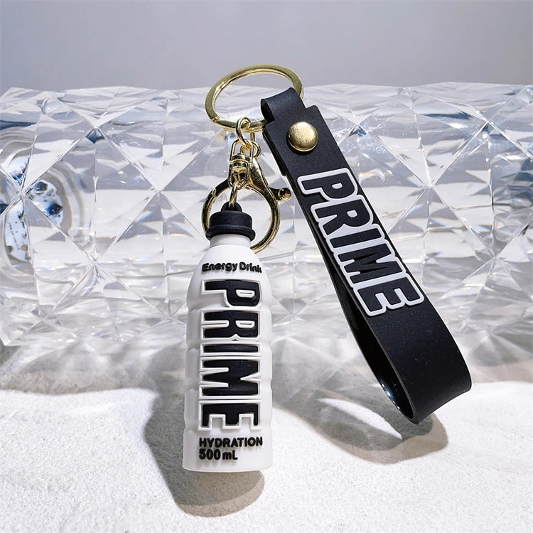 Wholesale 3D PVC Anime Prime Cartoon Keychain 3D Keychain Car Pendant Bag Toy Prime Drink Keychain