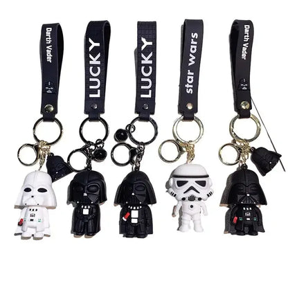 Wholesale 3D Keychain Darth Vaders Cartoon Doll Bag Pendant Small Hanging Accessories for Personality Small Gifts