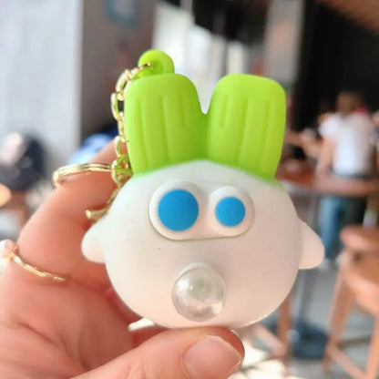 Creative Pinching Joyful Corn Bubble Keychain Cute Decompression Toy Keychain Book Bag Pendant Small Gift Wholesale