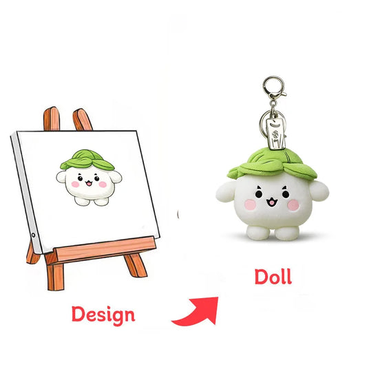 Low MOQ Custom Made Small Kpop Plush Doll Keychains Toy Custom Plush Key Chain