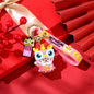Totoro Lion Dance Maneki Neko Lucky Cat Cute Keychain Tiger Pendant the Year of the Loong Doll Cartoon Bag Pendant Keychain