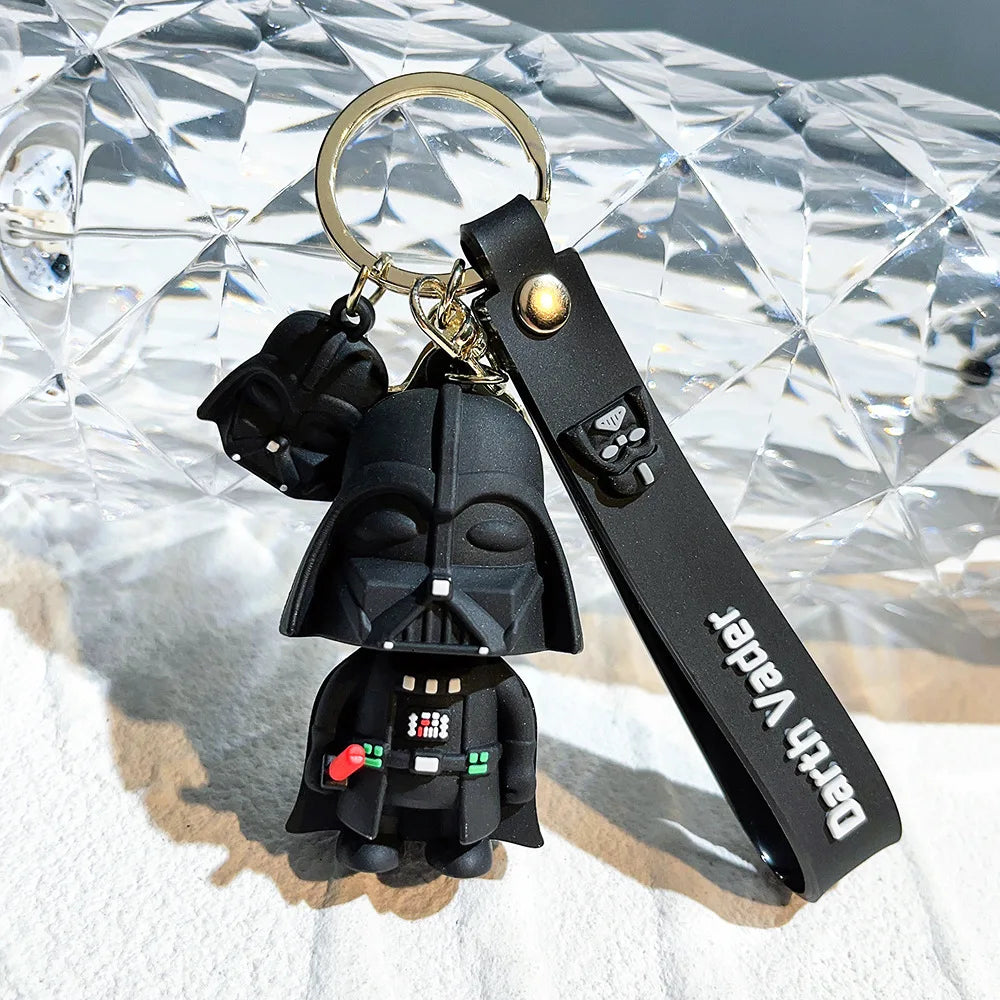 Wholesale 3D Keychain Darth Vaders Cartoon Doll Bag Pendant Small Hanging Accessories for Personality Small Gifts