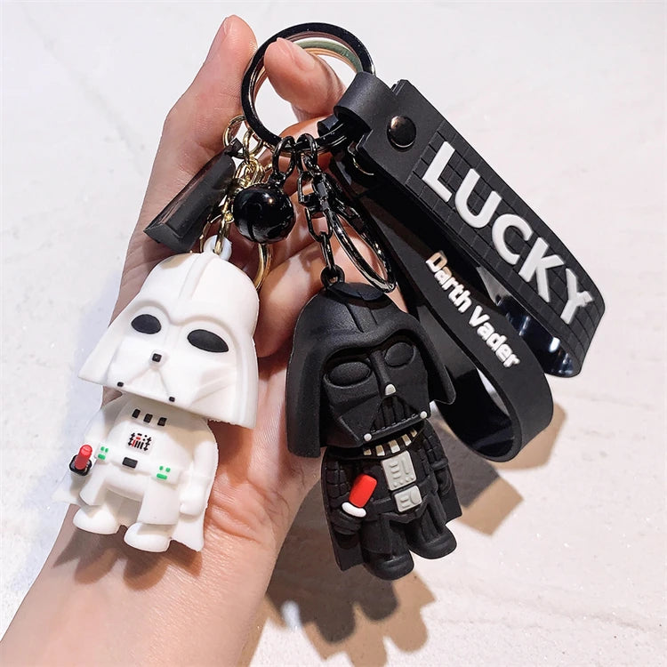 Wholesale 3D Keychain Darth Vaders Cartoon Doll Bag Pendant Small Hanging Accessories for Personality Small Gifts