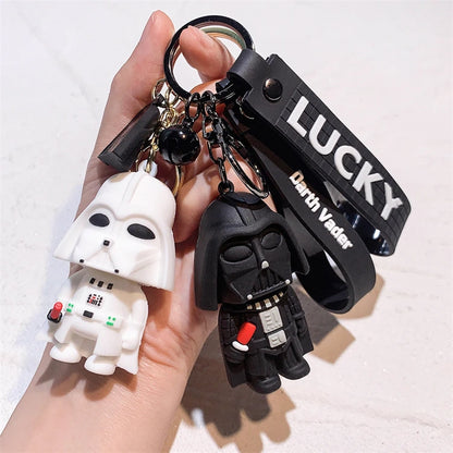 Wholesale 3D Keychain Darth Vaders Cartoon Doll Bag Pendant Small Hanging Accessories for Personality Small Gifts