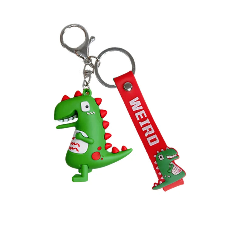 Cartoon Dinosaur Keychain Creative Car Keychain Backpack Pendant Small Gift Wholesale