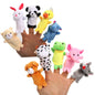 Wholesale Plush Animals Hand Puppet Cartoon Children Doll Props Customized Baby Sleep Plush Finger comfort Toy Customization