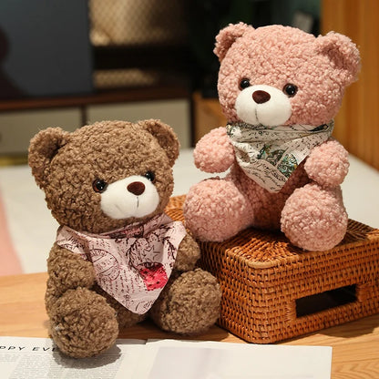 25cm High Quality Factory Wholesale Teddy Bear Series Multiple Kinds of Teddy Bears with Silk Scarves