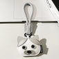 High Quality PU Leather Car Keychain for Puppy Cat Schoolbag Pendant Jewelry Metal Iron Hanging Ornament Small Gifts Bulk