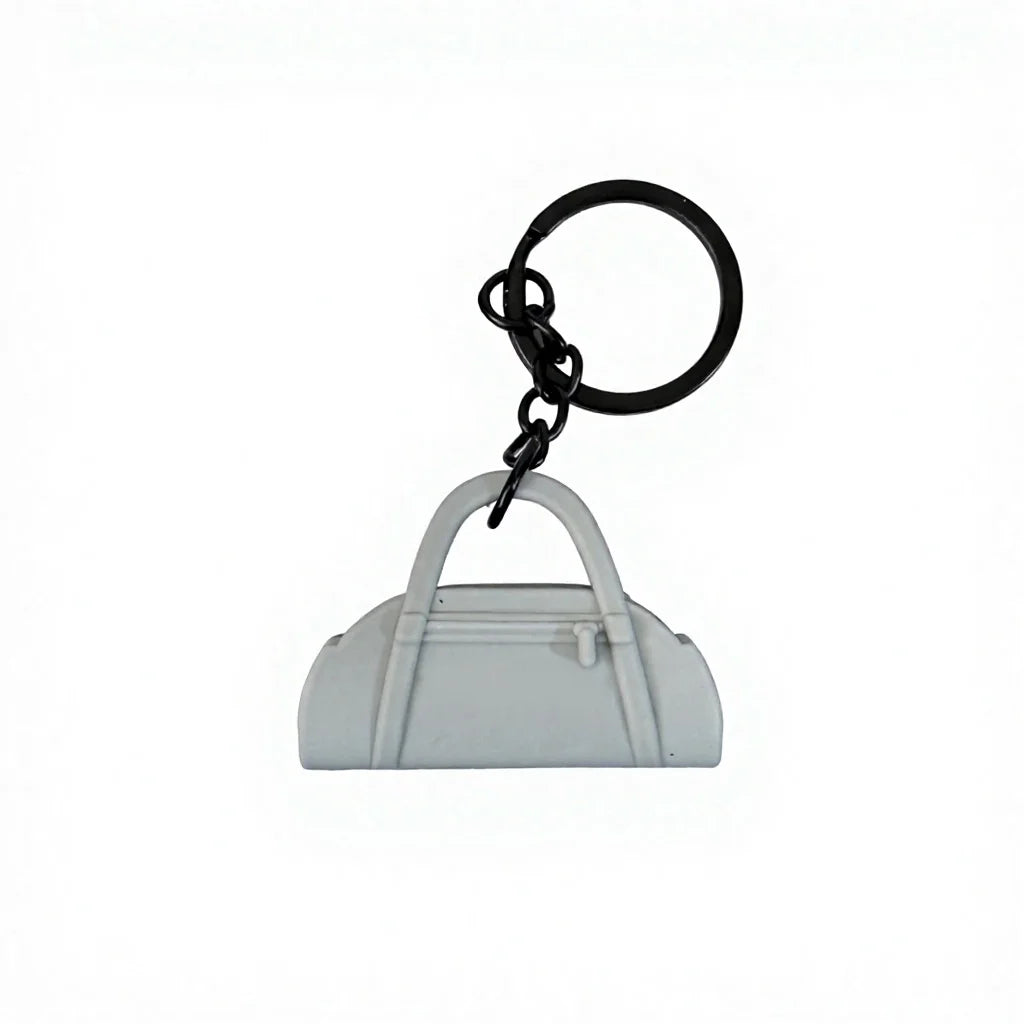 Hot Selling 3D Cartoon Gym Rubber Keychain Creative Anime 3D Yoga Bag Pendant Fitness Cool Key Chain