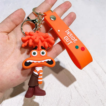 Insides Out Cartoon Keychain Car Keychain Pendant Anime Wholesale Small Gifts