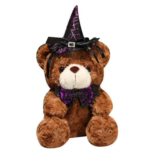 High Quality Creative Funny Soft Cute Halloween Teddy Bear Stuffed Plush Toys Halloween Decoration Gift