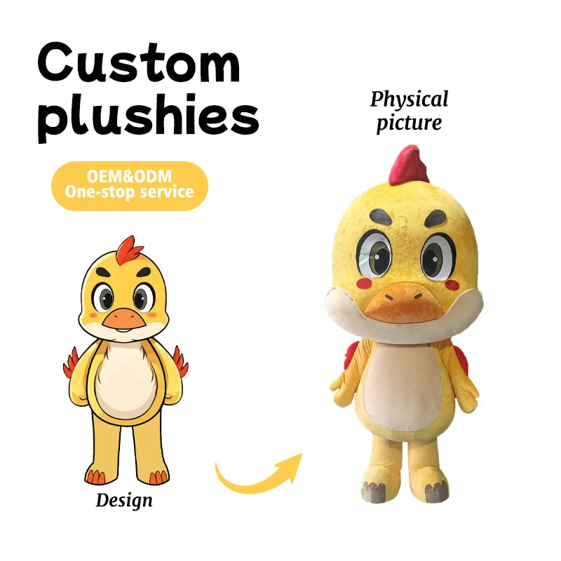 Custom Cartoon Doll Costumes Made to Order Custom Cartoon Headgear Walking Puppet Costumes Mascot Dolls Costumes