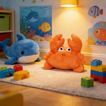 OEM Cute Crab Plush Toy Factory Direct Customizable Colors/Expressions/Sizes Small Batch Production Available