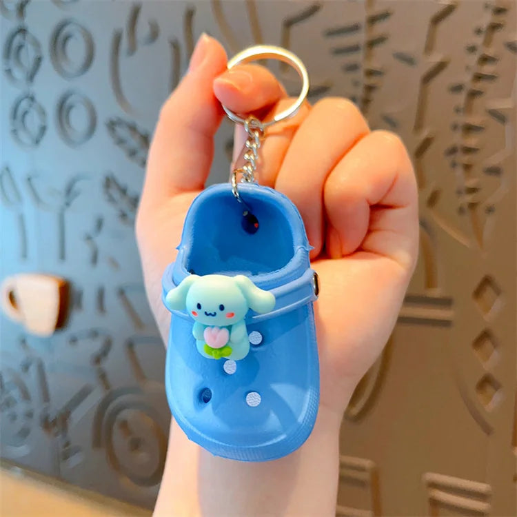 Cute and Small New Mini slippers Hole Shoes Car Couple Keychain Backpack Pendant Small Gifts Wholesale