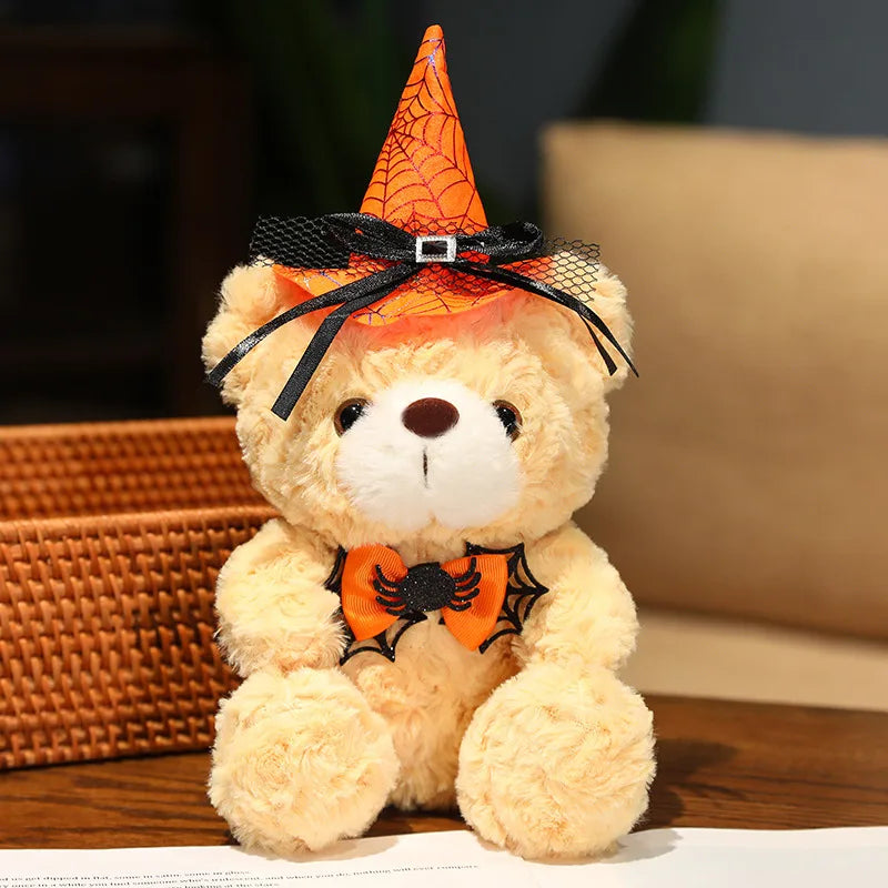 High Quality Creative Funny Soft Cute Halloween Teddy Bear Stuffed Plush Toys Halloween Decoration Gift