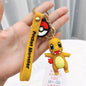 Pokemoned Pikachued Keychain Cartoon Cute Doll Car Keychain Bag Pendant Small Gift