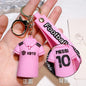 New Arrival Most Popular 3D Cartoon PVC Rubber Keychain Football Team Star Keychains