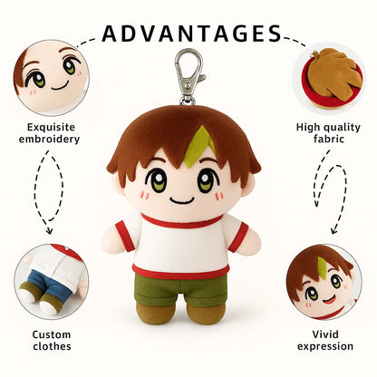 Plush Manufacturer Custom Your Design Custom High Quality Mini 10cm 20cm Plush Doll Custom Plush Toy Keychain