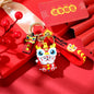 Totoro Lion Dance Maneki Neko Lucky Cat Cute Keychain Tiger Pendant the Year of the Loong Doll Cartoon Bag Pendant Keychain