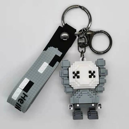 3D Cute Cartoon Anime PVC Keychain Accessories Trendy Birthday Gift Bag Pendant with Kaw Figure Keychain Toys