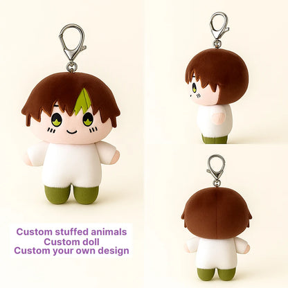 Plush Manufacturer Custom Your Design Custom High Quality Mini 10cm 20cm Plush Doll Custom Plush Toy Keychain