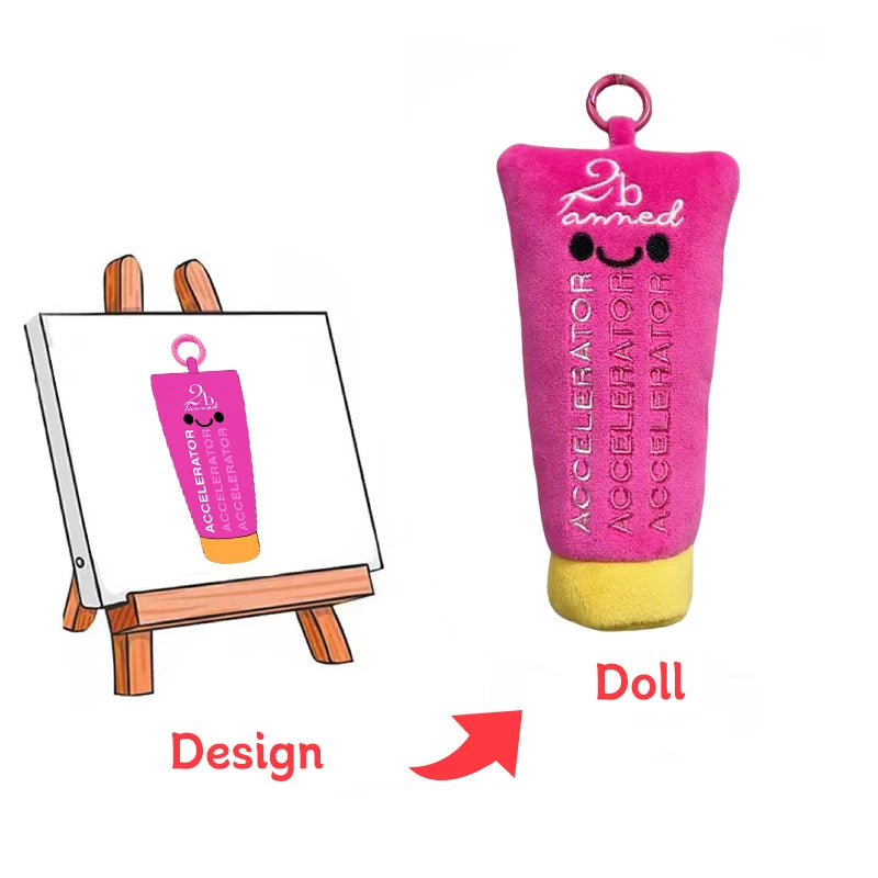 Low Moq ODM OEM Custom Drawing Design Plush Doll Animal Humanoid Doll Plush Keychain Custom