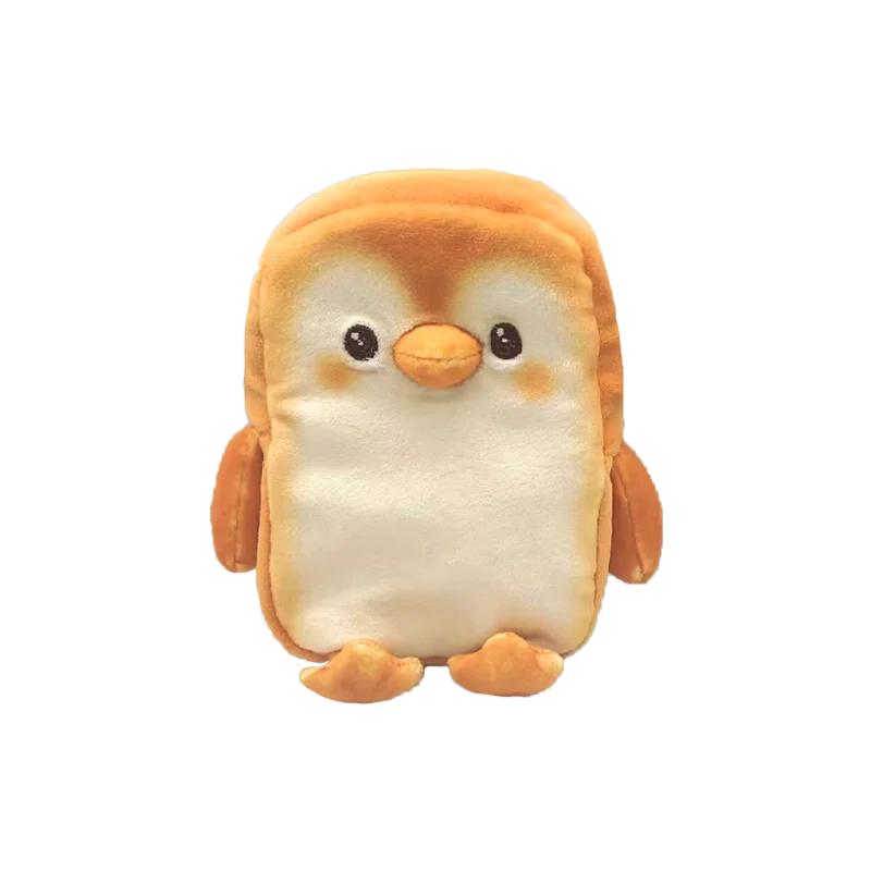 OEM/ODM Custom Cute Bread Penguin Plush Toy Animal Plush Keychain, Cultural Creative IP Derivative Development and Manufacturing