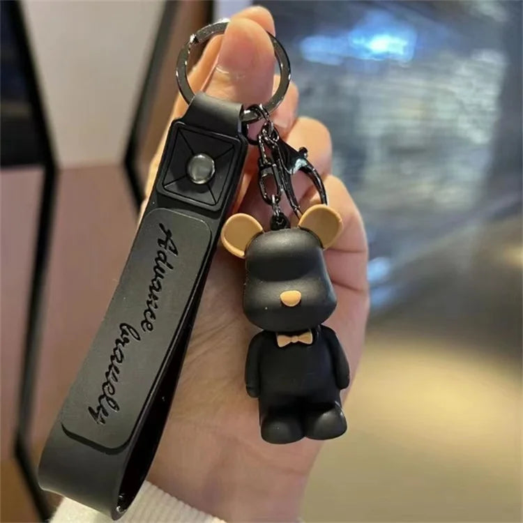Chameleon Bear Creative KeyChain Violent Bear Wholesale Car Couple Key Pendant Doll Schoolbag Pendant Keychain