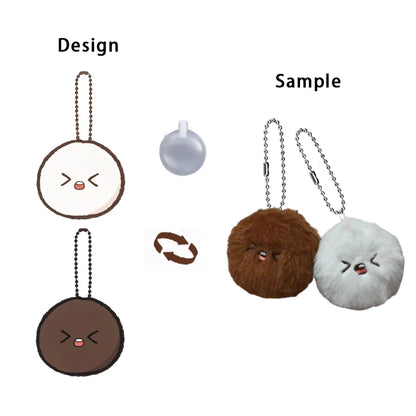 DIXIN Custom-made Mini Cute Plush Keychains From the Manufacturer  Pet Sound Pendant BB Meow Stuffed  Magnetic Cartoon Keychain
