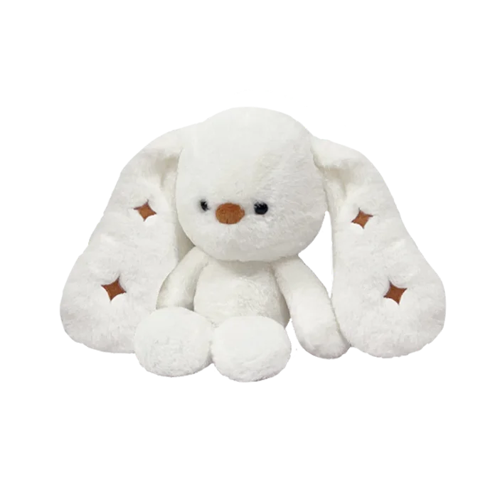 High Quality Customizable Soothing Star Rabbit Plush Toy Cute Long-Eared Bunny Doll Corporate Gift for Children's Day Custom