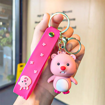 Cartoon Disguised Loopy Keychain Cute Dolls Exquisite Pendants Women's Car Bags Keychains Exquisite Pendants Wholesale
