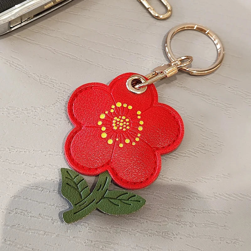 Sunflower Pendant Keyring Access Card Holder Protective Case Gift Set Sunflower Keyring
