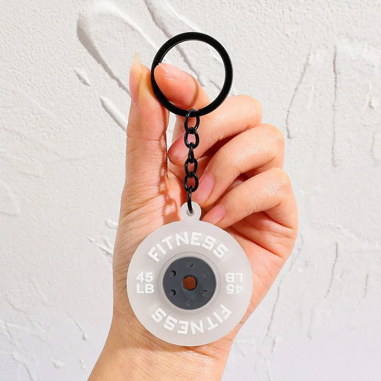 Fitness PVC Keychain Cute Bag Pendant for Women and Men Nice Cartoon Doll Rubber Keychain