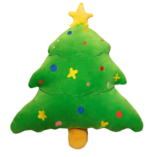 2026 New Custom Soft Cute Christmas Tree Plush Pillow Stuffed Pillow  Festival Decoration Plush Tree