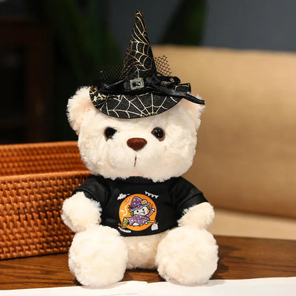 High Quality Creative Funny Soft Cute Halloween Teddy Bear Stuffed Plush Toys Halloween Decoration Gift
