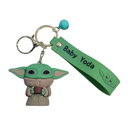 2024 New Yodas Baby Keychain Cute Doll Mandalorians Pendant Star Wared Keychain Handle