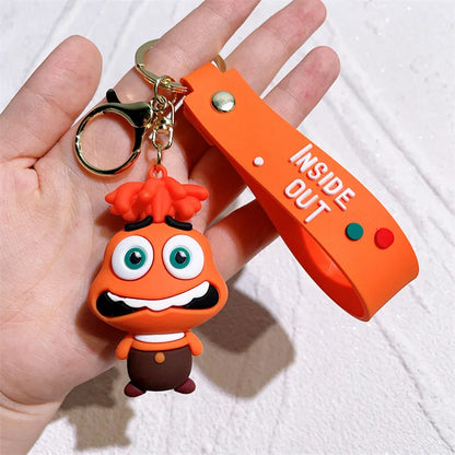 Insides Out Cartoon Keychain Car Keychain Pendant Anime Wholesale Small Gifts