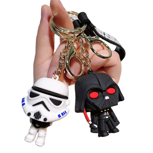 New Hot Selling StarWars Keychain Mandalorians Surrounding Baby Yodas Stormtroopers Keychain Pendant