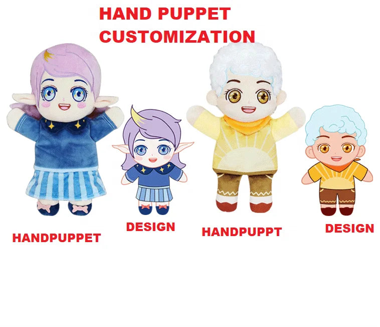 2023 Custom Plush Stuffed Toys with PP Cotton Filling From Artwork Drawing Illustrations