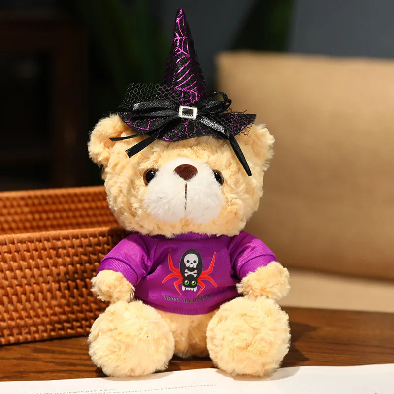 High Quality Creative Funny Soft Cute Halloween Teddy Bear Stuffed Plush Toys Halloween Decoration Gift