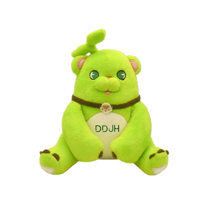 Custom Cute Green Bear Plush Doll  Original Manufacturer's Stuffed Animal Toy Support Corporate Mascot Campus IP Character