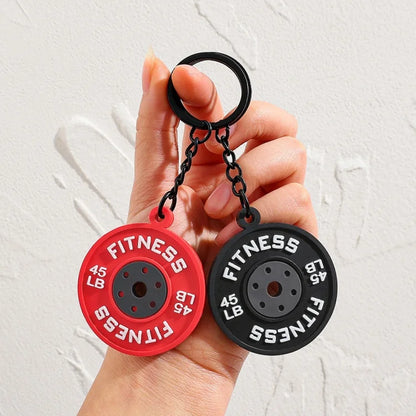 Fitness PVC Keychain Cute Bag Pendant for Women and Men Nice Cartoon Doll Rubber Keychain