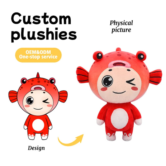 Original Source Plush Toy Customization Factory Corporate Mascot Doll Gift Design Custom Cartoon Stuffed Toys